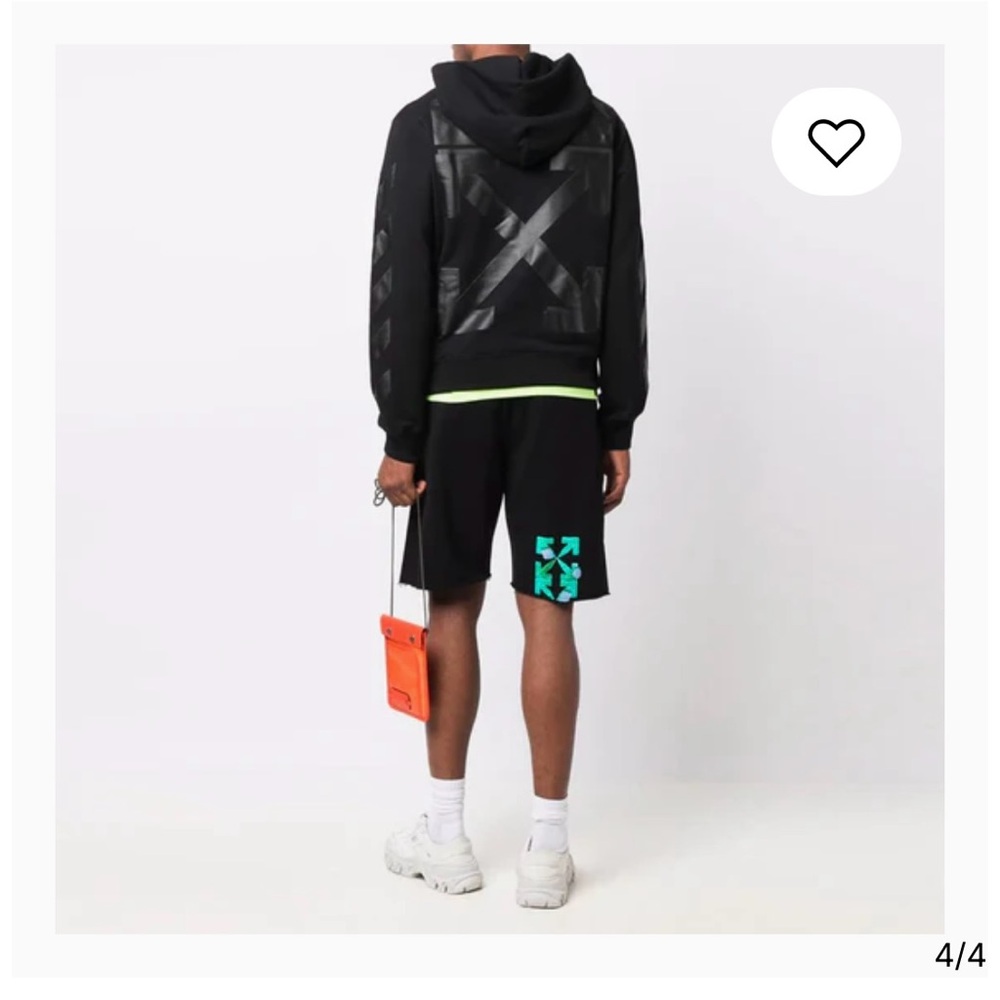 SALE🔥Men’s OFF-WHITE Rubber Arrow Slim Zip Hoodie